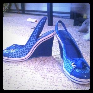 🌟Just reduced!🌟Coach wedge slingbacks!