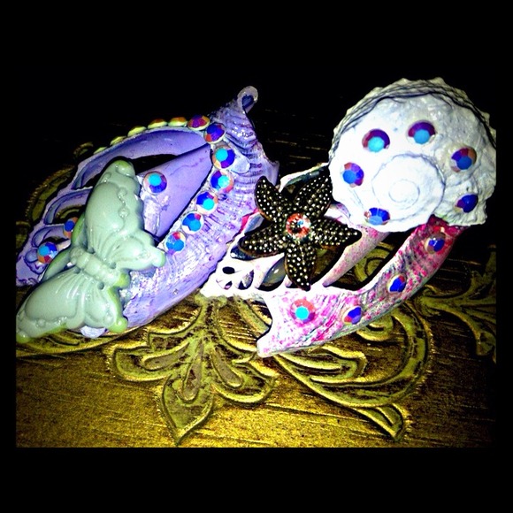 HD Swarovski Shell Hair Clip One-of-a-kind ^_^ - Picture 1 of 1