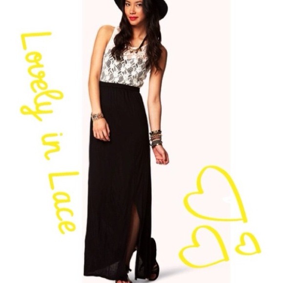 Forever 21 Dresses & Skirts - Lace Top Maxi Dress