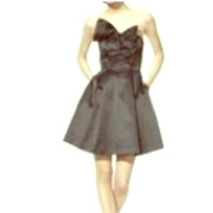 Black dress with a bow