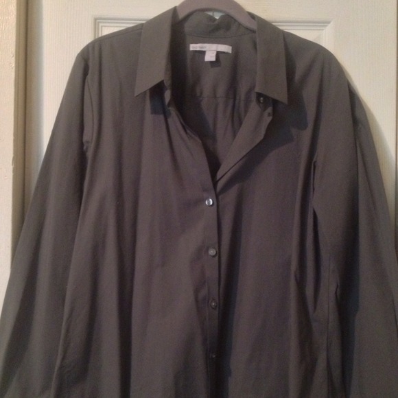 Dark grey long sleeve dress shirt