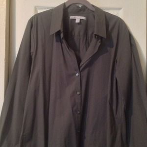 Dark grey long sleeve dress shirt