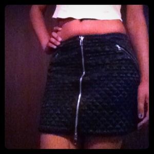 super cute black rocker skirt