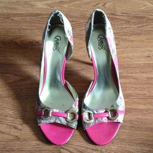 Pink Carlos Santo heels