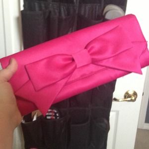 hot pink clutch