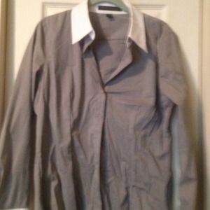 Grey with black pinstripe dress shirt
