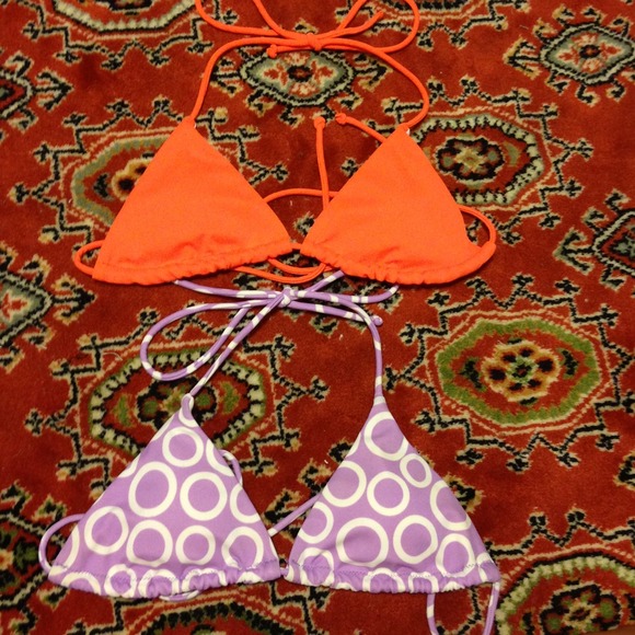 ❌❌SOLD❌❌VS triangle top swimsuits $3 for both