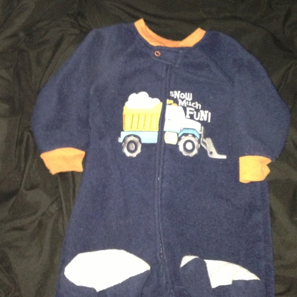 🔘SOLD🔘 Baby boy fleece footed pajamas