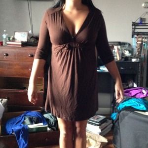 Brown casual dress