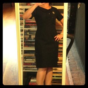 Black Wiggle Dress by Tahari