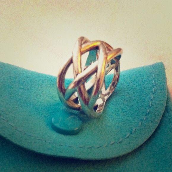 Authentic Tiffany & Co. Braided Knots Ring 6.5