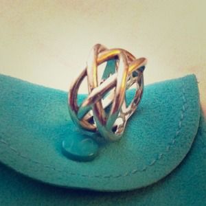 Authentic Tiffany & Co. Braided Knots Ring 6.5