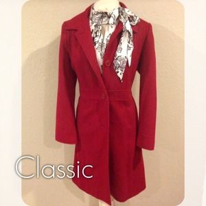 Red Wool Coat