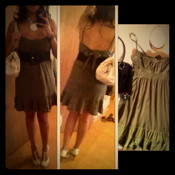 Forest Green Flirty Dress