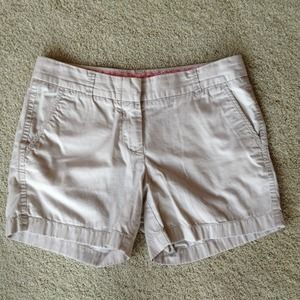 JCrew light gray chino shorts