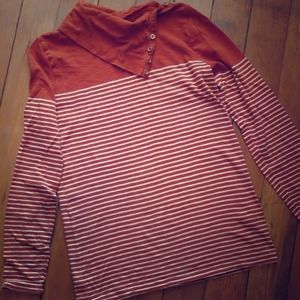 J. Crew striped turtleneck sweater