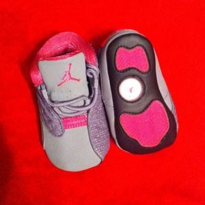 ✨ Adorable Pink & Grey Infant Jordans ✨