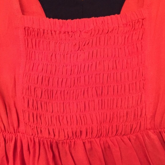 SOLD Coral, navy and white sun dress! - Picture 3 of 3