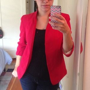 REDUCED // Cherry red Lauren Conrad blazer
