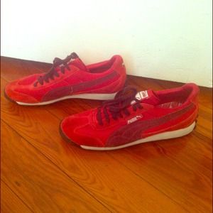 Size 9.5 red Pumas