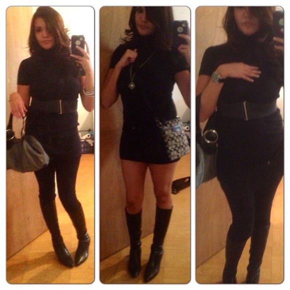 Black turtle neck dress!!!