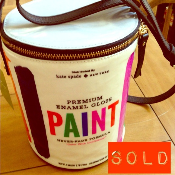 SOLD Kate Spade NWT Paint Bucket Bag Purse Tote