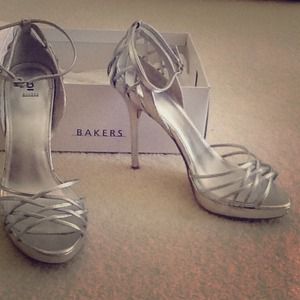 4 inch Silver heels