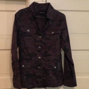 Camouflage fitted coat