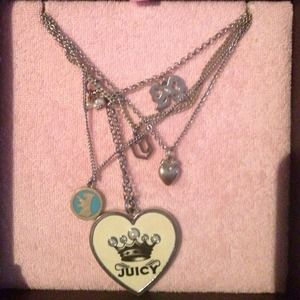 Juicy couture small charm necklace