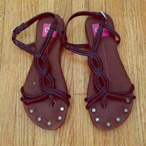 dolce vita leather sandals.