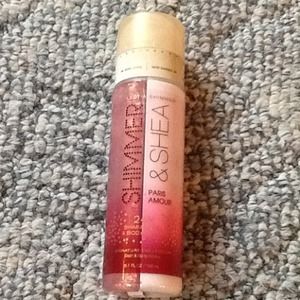 Shimmer & Shea shimmer gel & body lotion.