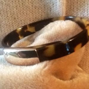 Ralph Lauren Horn and Silver Expandable Bracelet