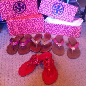 My Tory Burch sandal family (KEEPING)