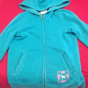 Blue Victorias Secret PINK zip up hoodie