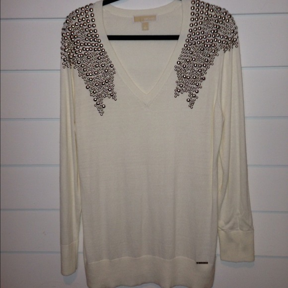 Michael Kors beaded sweater.