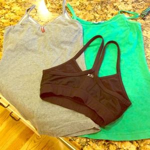 SOLD- Bundle:Hard Tail tanks & Splits59 sports bra