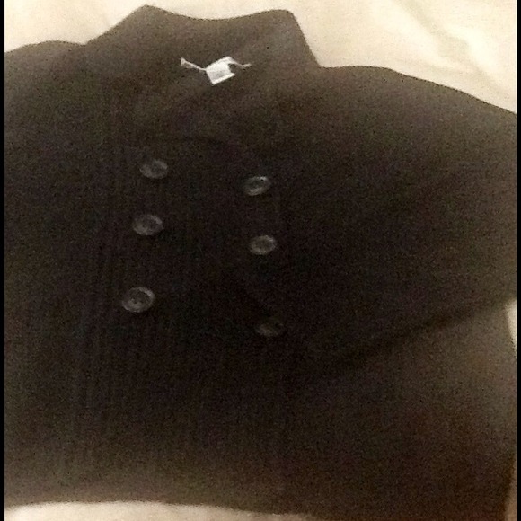 DVF Wool Dbl. Breasted Cardigan w/ Elbow Patches