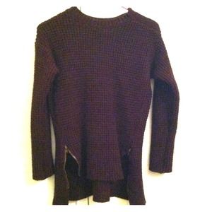 RESERVED!!!!!!!!! BURGUNDY KNIT SWEATER