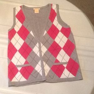 Size L - Argyle Sweater Vest