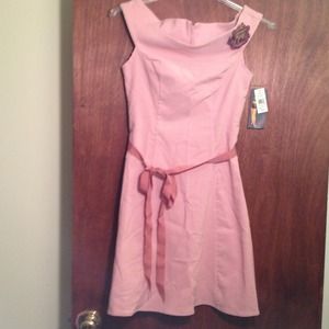 Mauve/Rose dress.