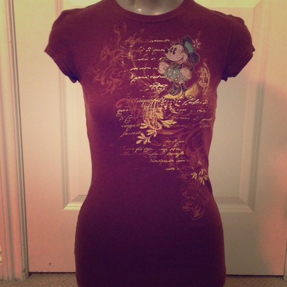 Sold in Bundle🚫Brown Minnie Mouse T-shirt