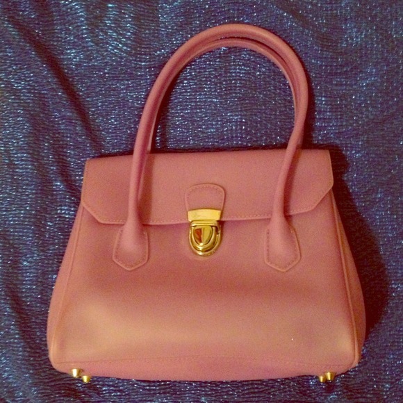 Purple silicone purse