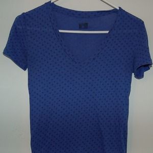 Blue V-neck