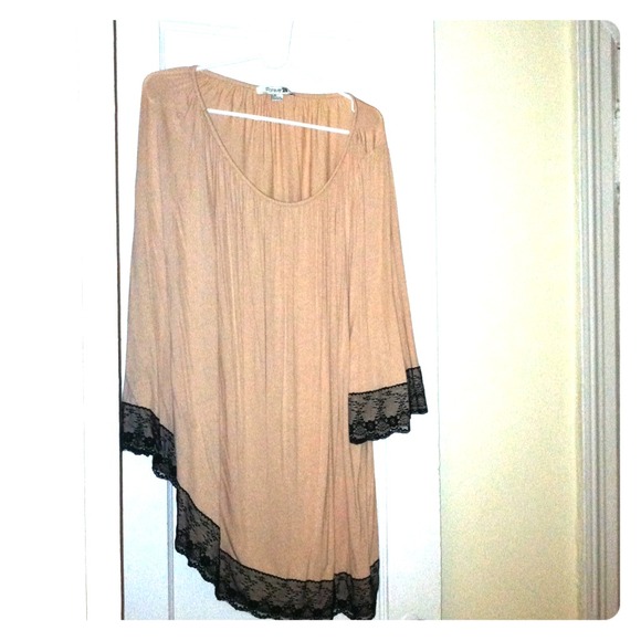 One shoulder Light pink babydoll dress