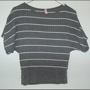 Grey and white shirt