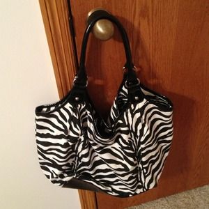 Zebra print bag