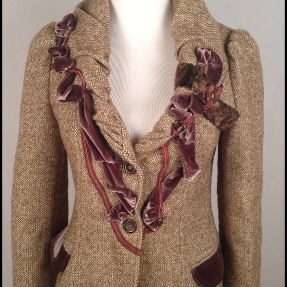 Brown Tweed Blazer by Olive of UK - Picture 4 of 4