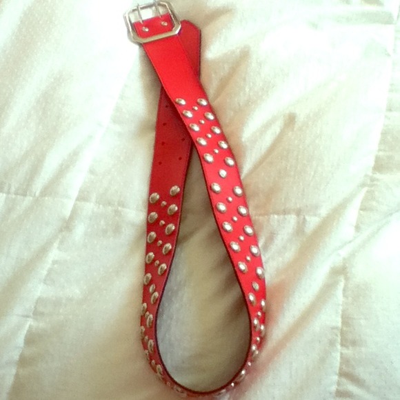Red diamond and stud belt!
