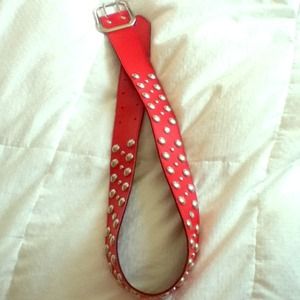 Red diamond and stud belt!