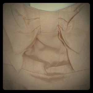 Anthropologie Strapless Butter Color Dress